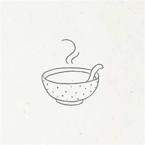 Outline Drawings, Doodle Drawings, Doodle Art, Soup Dish, Bowl Of Soup ...