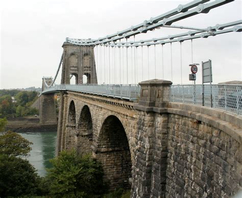 Menai Suspension Bridge - Graces Guide