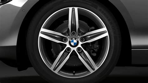 17'' BMW light alloy wheel Star-spoke style 382 Bicolor (Space Grey, gloss-lathed)