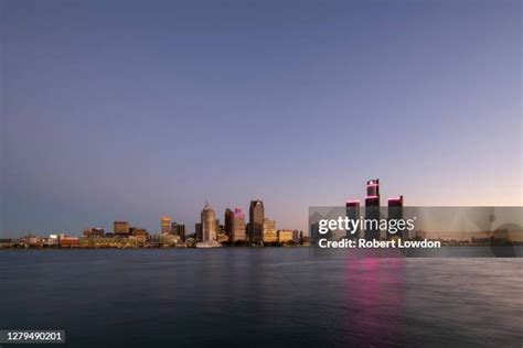 64 Detroit Skyline Sunrise Stock Photos, High-Res Pictures, and Images ...