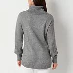 St. John's Bay Womens Cowl Neck Long Sleeve Pullover Sweater, Color ...