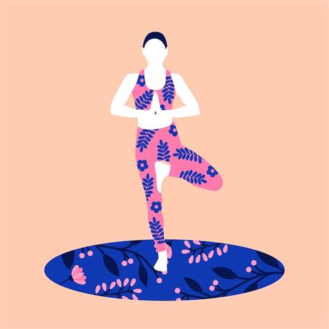 Premium Vector | Modern minimalist yoga silhouette illustration
