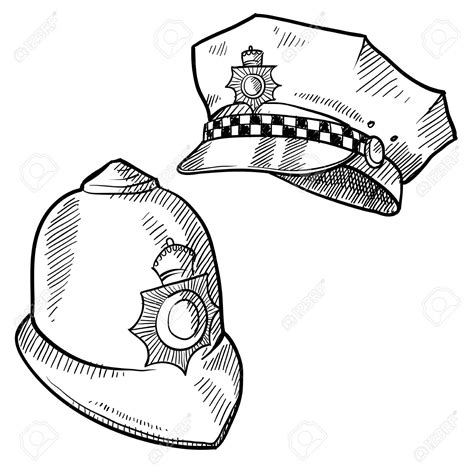 Cop Hat Drawing at GetDrawings | Free download