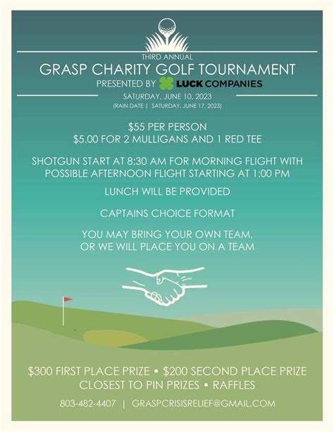 GRASP's Third Annual Charity Golf Tournament presented by Luck Companies - Chester County ...