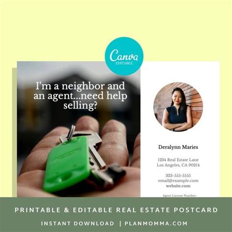 Realtor templates postcard Instant Download Postcard | Etsy | Real estate postcards templates ...