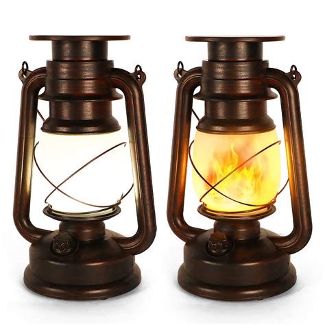 Buy 2 Pack Solar Powered Lantern CREASHINE Outdoor Handle Camping ...