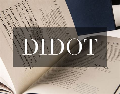 DIDOT – Font Analysis | Behance