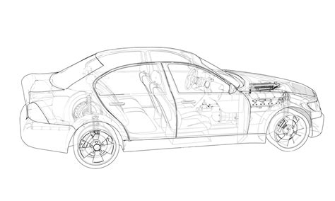 Concept Car Vector Rendering Of 3d Transparent Machine Abstract Vector, Transparent, Machine ...