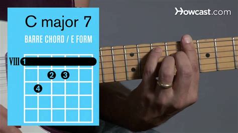 How to Play a C Major 7 Barre Chord | Guitar Lessons - YouTube