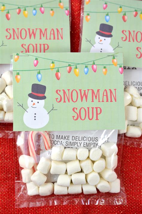 Homemade Holiday Gift Idea: Snowman Soup with Free Printable - About a Mom