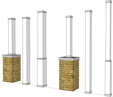 wide porch columns | ... , made Specifically to cover both 4x4 and 6x6 ...