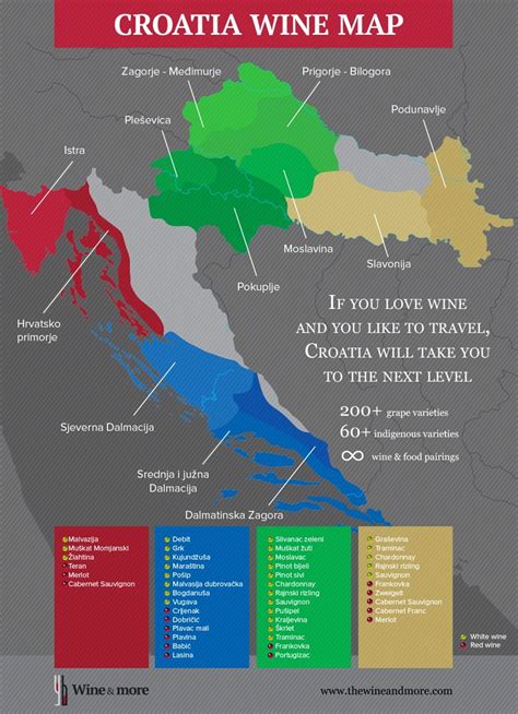 Croatian Wine Map - Wine Regions of Croatia - The Wine & More ...