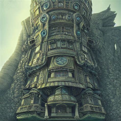 Twisted tower architecture rendered by Stable Diffusion image AI | Dan 'Diplo' Booth