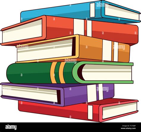 stacked closed books icon cartoon isolated Stock Vector Image & Art - Alamy