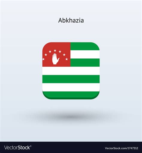 Abkhazia flag icon Royalty Free Vector Image - VectorStock