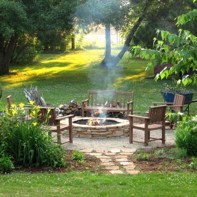 Landscaping Around A Fire Pit | Landscape Fire Pit Design Ideas, Pictures, Remodel, and Decor ...