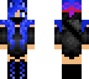 Blue Anime ninja girl | Minecraft Skin