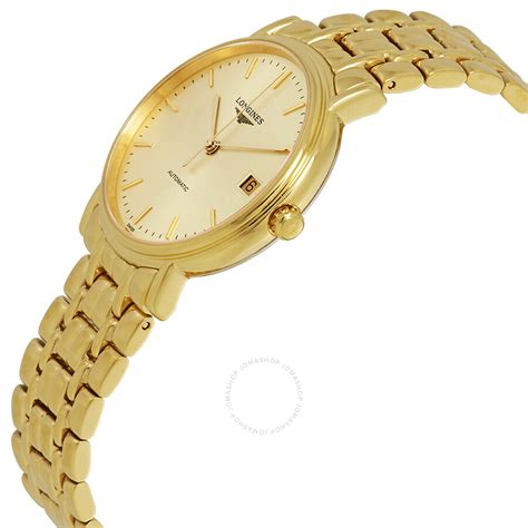 Longines Presence Automatic Gold Dial Ladies Watch L48212328 - Presence ...