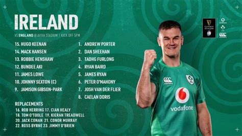 Ireland team vs. England : r/rugbyunion