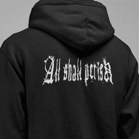 All Shall Perish Band Hoodie, All Shall Perish Logo Hooded Sweatshirt, Deathcore Metal Merch ...