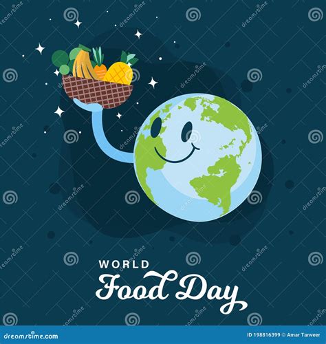 World Food Day Poster Vector Stock Vector - Illustration of fashion, banner: 198816399