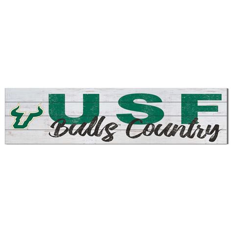 South Florida Bulls 10'' x 40'' Logo Sign