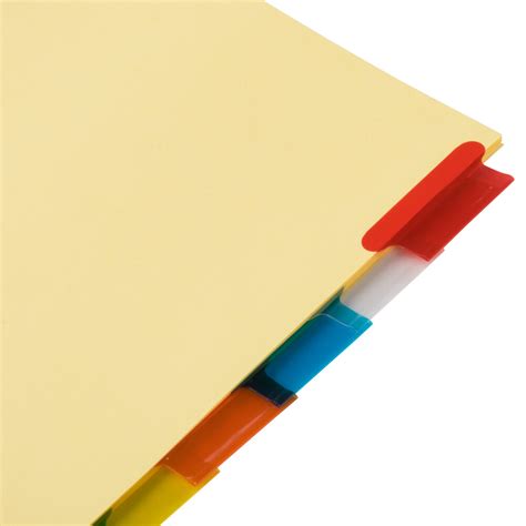 Avery 11111 Big Tab Buff Paper 8-Tab Multi-Color Insertable Dividers