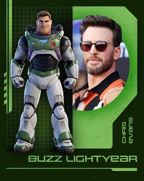 Chris Evans as Buzz Lightyear in Lightyear | Character Poster | 2022 ...