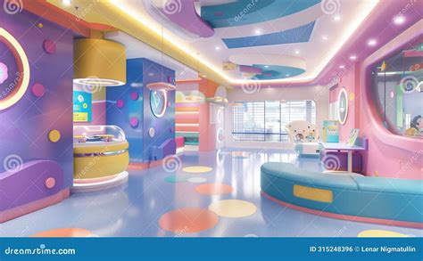 Colorful Children S Hospital Play Area with Fun, Interactive Elements ...