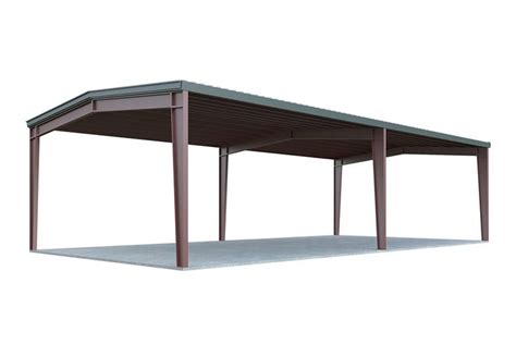 24x30 Carport Package: Two Car Carport | General Steel Shop | Carport ...