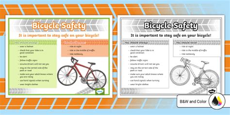 Bicycle Safety Poster (teacher made)