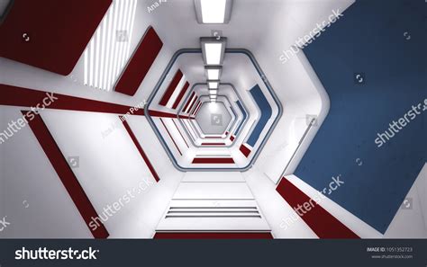 3d Render Futuristic Interior Spaceship Design 스톡 일러스트 1051352723 | Shutterstock