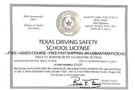 Online Defensive Driving Course Texas With Printable Certificate