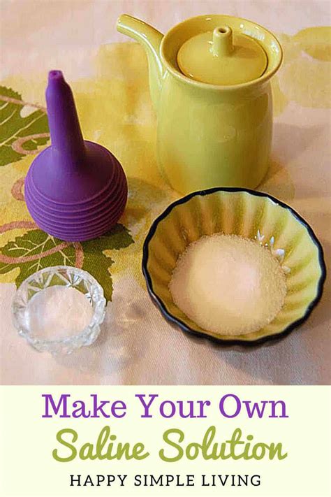 Homemade Saline Solution Recipe - Happy Simple Living