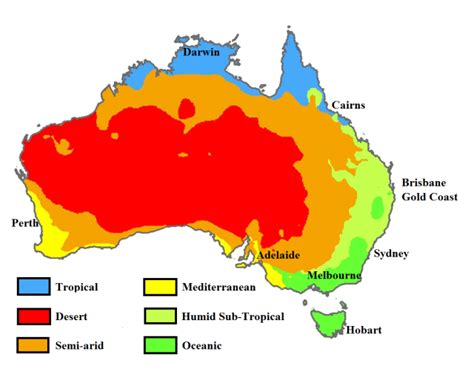 Australia’s climate. - Maps on the Web