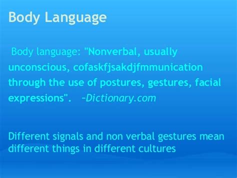 Body Language in Different Cultures