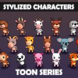 Toon Humanoid Animal Characters: 16 Unique Humanoids, Matcap Magic