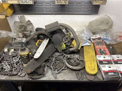 Assorted chainsaw parts, etc - Legacy Auction Company