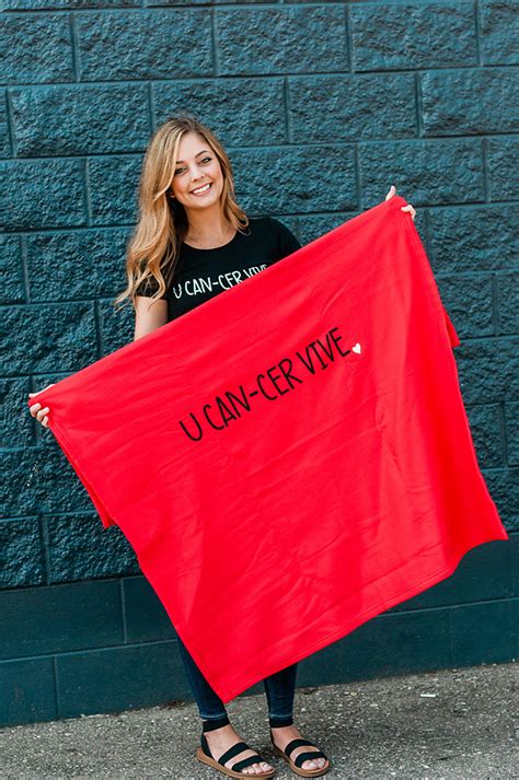 Red Fleece Blanket - U CAN-CER VIVE Foundation