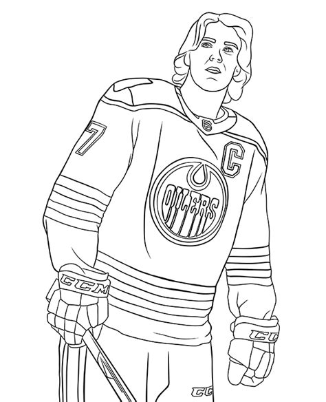 Connor McDavid coloring page to print