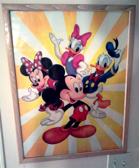 A very cool Vintage Disney Poster that is framed and is ready to go in your house. I am asking ...