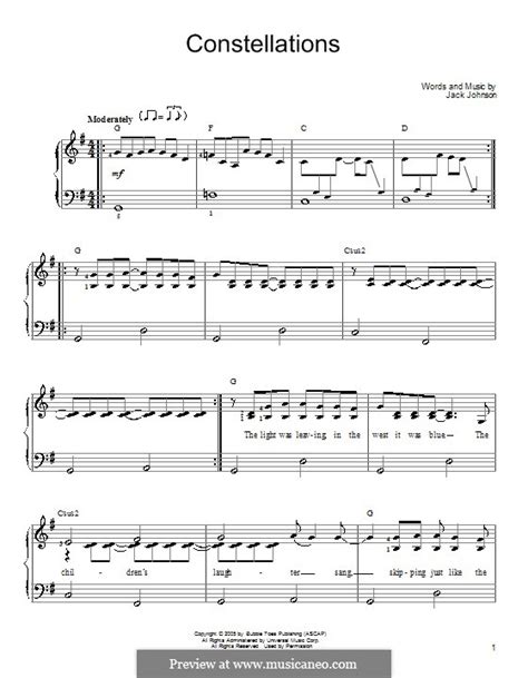 Constellations by J. Johnson - sheet music on MusicaNeo