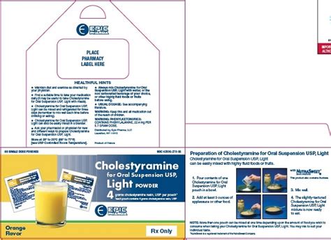 Cholestyramine Light Package Insert | Americanwarmoms.org