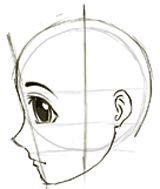 How to Draw Anime & Manga Faces & Heads in Profile Side View - How to ...