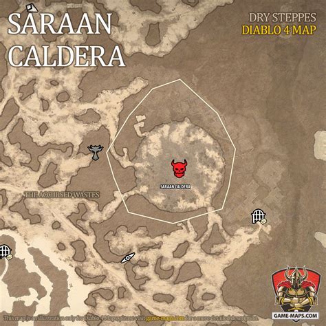 Saraan Caldera Map for Diablo 4