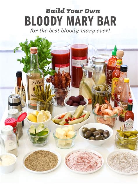 The BEST Bloody Mary Recipe + DIY Bloody Mary Bar | foodiecrush.com