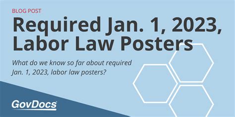 Required Jan. 1, 2023, Labor Law Posters - GovDocs