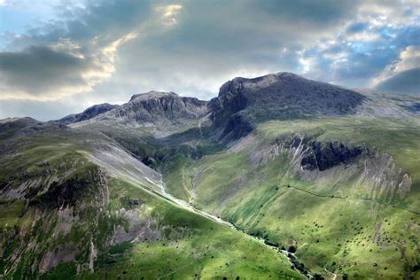 Scafell and Scafell Pike from Yewbarrow by Martin Lawrence