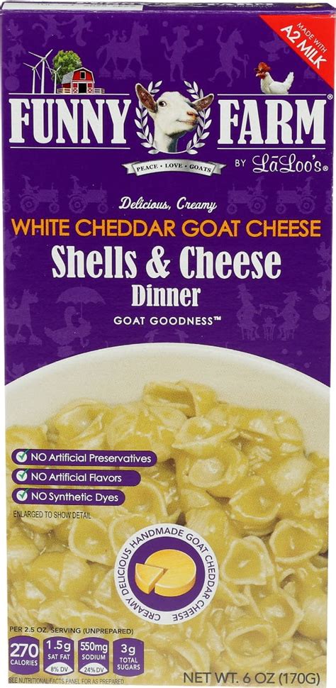 Funny Farm A2 Milk Macaroni and Cheese | Pasta with White Cheddar ...