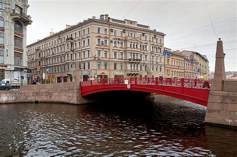 Red Bridge, St. Petersburg, Russia